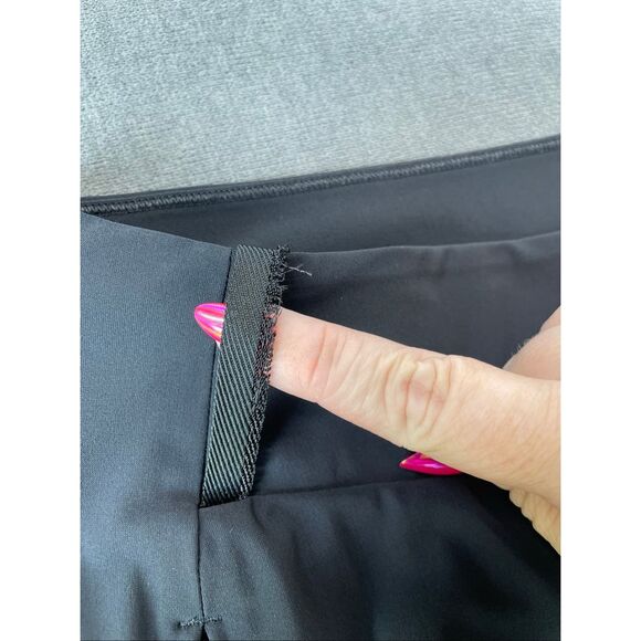 Athleta Cosmic‎ Wide Leg Pants Womens 8 Black Stretch Athletic Yoga Athleisure - Picture 9 of 13